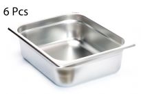 Stainless Steel 1/2 x 4" x 24 Gauge Food Pan
NSF