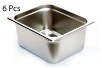 Stainless Steel 1/2 x 6" x 24 Gauge Food Pan
NSF