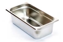 Stainless Steel 1/3 x 4" x 24 Gauge Food Pan
NSF