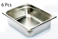 Stainless Steel 1/2 x 4" x 25 Gauge Food Pan
NSF.