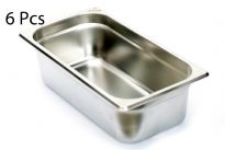 Stainless Steel 1/3 x 4" x 25 Gauge Food Pan
NSF