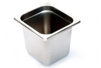 Stainless Steel 1/6 x 6" x 25 Gauge Food Pan NSF.