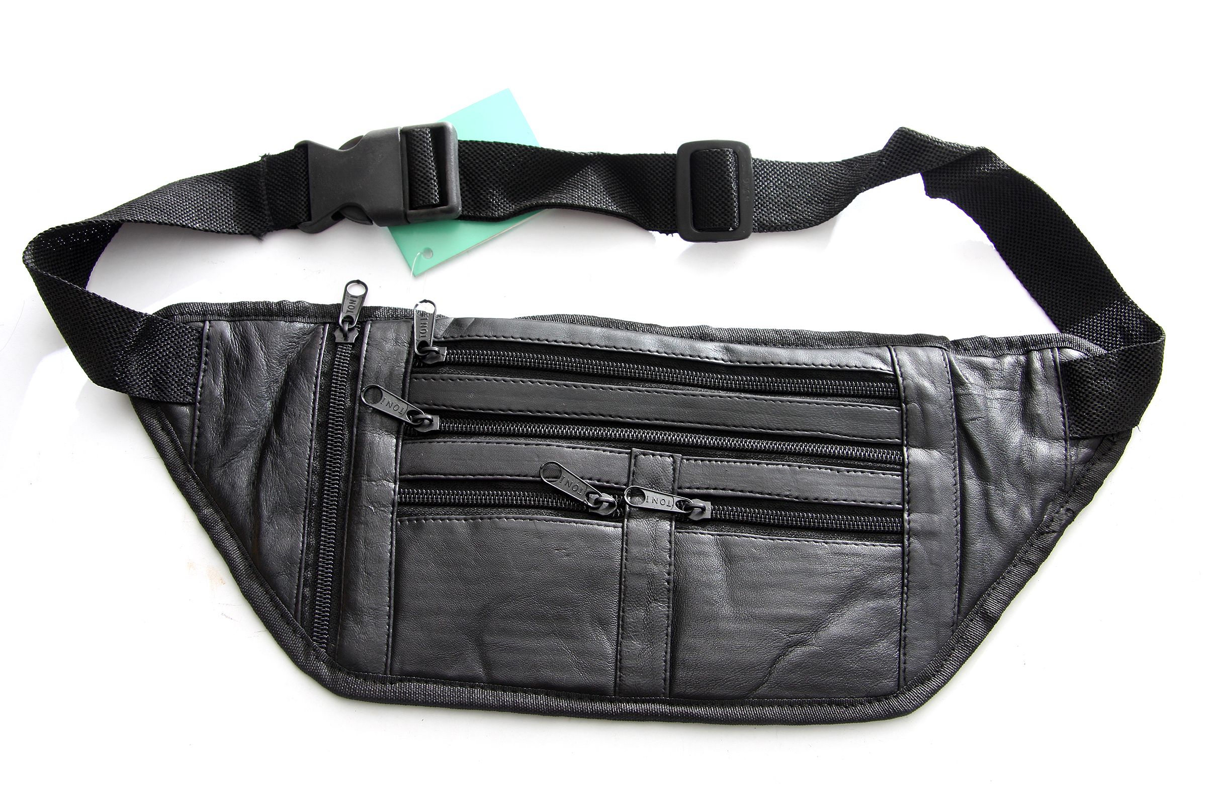 Wholesale Handbags MF2846 Genuine Leather Flat Fanny Bag