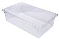Clear Polycarbonate Full Size Food Pan. NSF