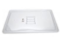 Clear Polycarbonate Full size food pan solid cover. NSF