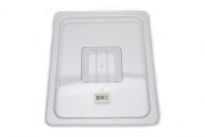Clear Polycarbonate 1/2 size solid cover. NSF