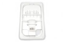 Clear Polycarbonate 1/4 size Food Pan open Cover. NSF