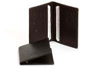 This is a genuine leather RFID credit card holder in a bifold slim design. As this is genuine leather, please be aware that there will be some small creases and nicks in the leather but the wallet are all brand new.