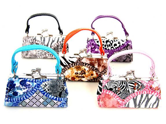 Wholesale Handbags #SB10A33 Assorted colors mini coin purse.
