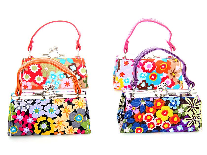 Wholesale Handbags SB10FK Assorted colors mini coin purse.