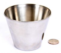 Stainless steel 10 cm round sauce cup. Made in India. - ramekin