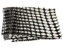 Big & small circles flourish over this sheer & lightweight essential scarf which can be used as a hairband or simply around the neck. Hand wash. Imported. 