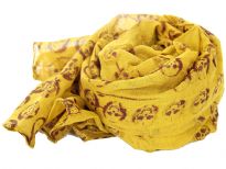 100% cotton printed square scarf