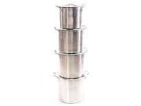 Stainless Steel 4 pieces Stock Pot set