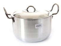 Aluminum Stock Pot with Stainless Steel Lid 9 inches - 6.00 Qrt.
