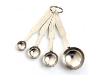 Stainless Steel 4 pcs Measuring Spoon set. Teaspoon, tablespoon used for measuring coffee, baking, cooking, etc.