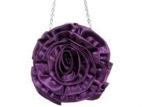 Rose Flower (Both Sides) Satin Evening Bag