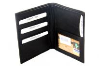 Carry your money in style. This is a genuine leather mens wallet with 7 credit card slots, one ID window. High quality trimming and durable genuine cowhide leather. As this is genuine leather, please be aware that there will be some small creases and nicks in the leather but the wallet are all brand new. 