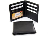 Carry your money in style. This is a square shaped wallet with 8 credit card slots and 1 ID Window. As this is genuine leather, please be aware that there will be some small creases and nicks in the leather but the wallet are all brand new. 