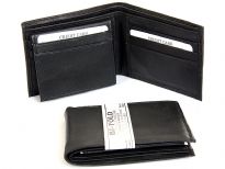 Carry your money in style. This is a double bill bifold mens leather wallet. It has 7 credit card slots and 1 ID windows. As this is genuine leather, please be aware that there will be some small creases and nicks in the leather but the wallet are all brand new.