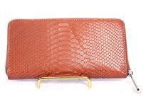 Genuine Leather all round zipper ladies wallet