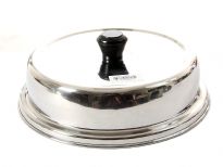 Stainless Steel Basting Cover with Bakelite knob.