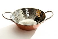 Stainless Steel Cooper Plated Balti Dish