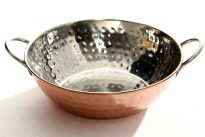 Stainless Steel Copper Plated Balti Dish