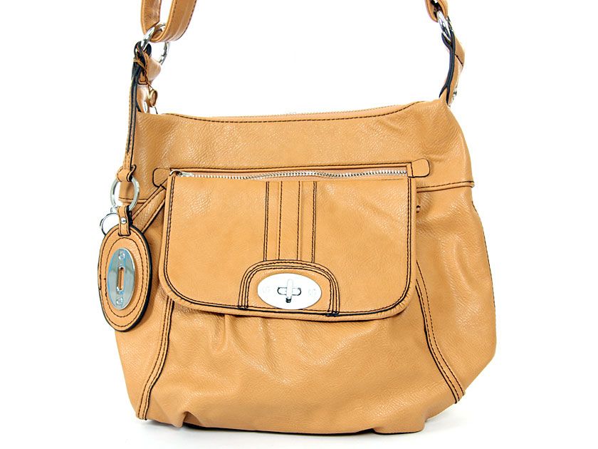 Wholesale Handbags #bf2034a-cl Crossbody bag with top zipper closure, outside pockets with ...