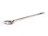 Stainless Steel 21 inches Slotted Basting Spoon.<br> 
Thickness: 1.4 mm <br> 
Weight: 172 gms.