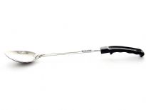 Stainless Steel 15 inches Basting spoon with plastic handle.