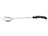 Stainless Steel 15 inches basting spoon - Hole - with plastic handle.