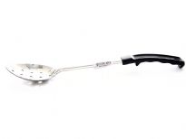 Stainless Steel 13 inches basting spoon - Hole - with plastic handle.