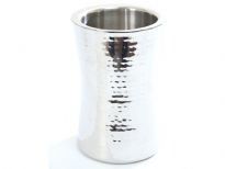 Hammered Stainless Steel Double wall Wine Bucket.
