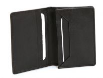 This is a genuine leather credit card and holder in a bifold slim design. As this is genuine leather, please be aware that there will be some small creases and nicks in the leather but the wallet are all brand new.