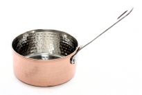 Hammered Stainless Steel copper plated sauce Pan dish