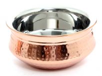 Stainless Steel Double wall copper plated Morrocan dish