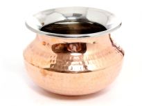 Hammered Copper & Stainless Steel Matka Lotta