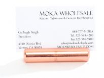 Copper Polished Stainless Steel Card Display