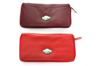 Genuine Leather all round zipper ladies wallet