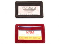Carry your credit cards in style. This is a genuine leather ID and credit card slim design wallet. As this is genuine leather, please be aware that there will be some small creases and nicks in the leather but the wallet are all brand new. 