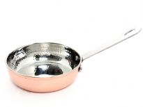Hammered Stainless Steel Copper Plated Fry Pan Dish