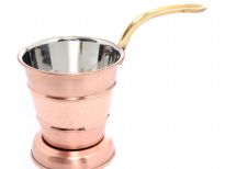 Copper plated Bucket with brass handle