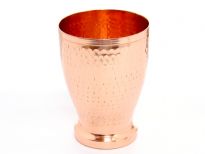 Hammered Copper Tumbler with base