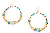 Golden and Turquoise earrings