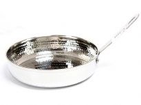 Stainless Steel Hammered Fry Pan Dish - 7.25 inches