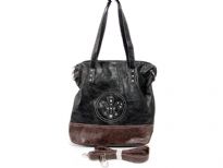 PVC Fashion Handbag. Top zipper closing. Center divider. Adjustable shoulder strap included