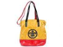 PVC Fashion Handbag. top zipper closing. Center divider. Adjustable shoulder strap included