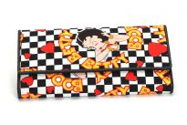 Checkered Betty Boop Wallet for Women. 
