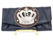 PVC crown check book wallet